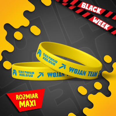 *MAXI* MAGICZNA OPASKA *ŚWIECĄCA* WOJAN TEAM - ŻÓŁTA