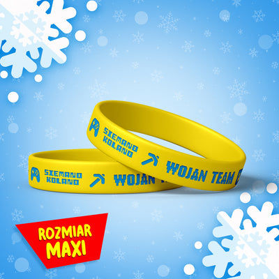 *MAXI* MAGICZNA OPASKA *ŚWIECĄCA* WOJAN TEAM - ŻÓŁTA