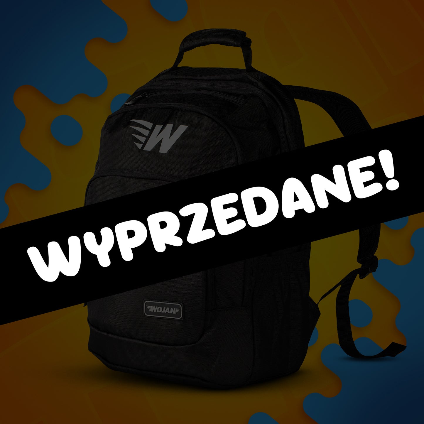 PLECAK LOGO WOJAN TEAM 2025 - CZARNY