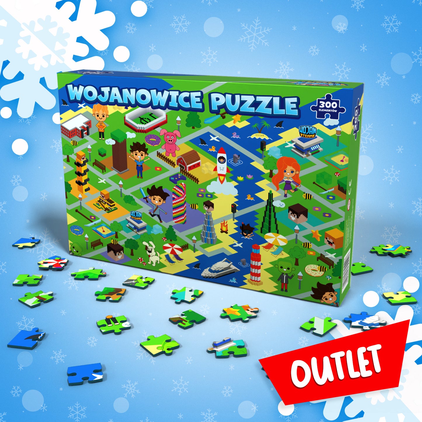 PUZZLE ŚWIAT WOJANOWIC - 300 ELEMENTÓW