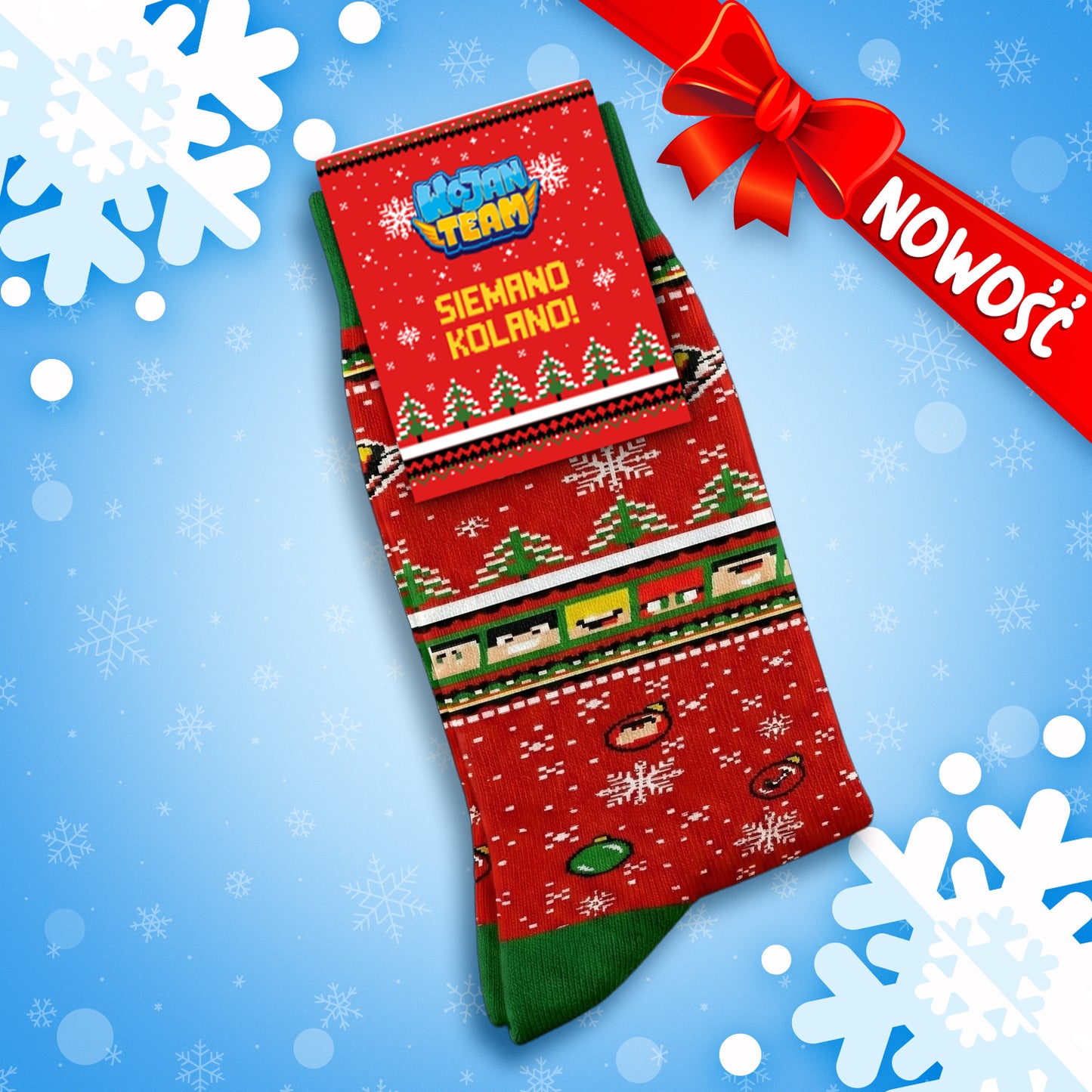 *LIMITOWANE* ŚWIĄTECZNE SKARPETKI WOJAN TEAM 2025