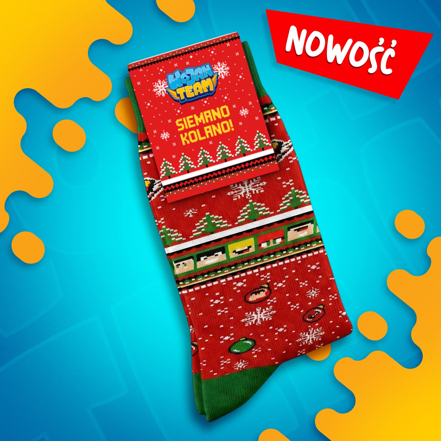 *LIMITOWANE* ŚWIĄTECZNE SKARPETKI WOJAN TEAM 2025