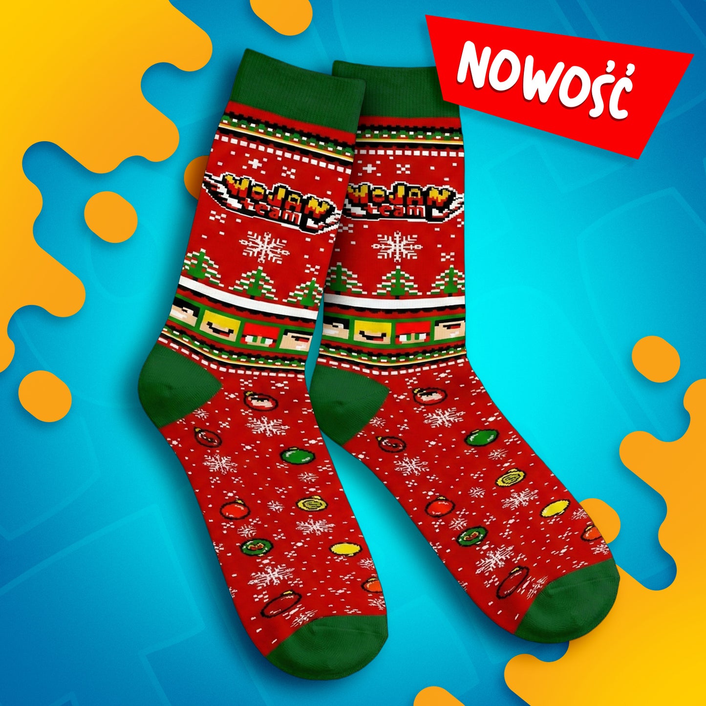 *LIMITOWANE* ŚWIĄTECZNE SKARPETKI WOJAN TEAM 2025