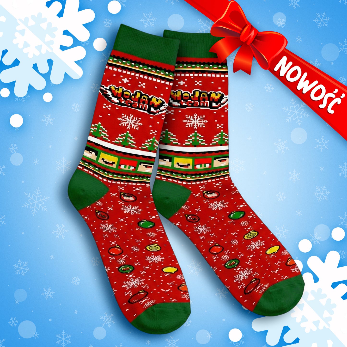 *LIMITOWANE* ŚWIĄTECZNE SKARPETKI WOJAN TEAM 2025