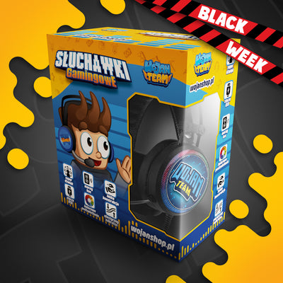 SŁUCHAWKI GAMINGOWE *PRO* WOJAN TEAM Z MIKROFONEM