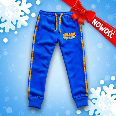 SPODNIE *PREMIUM* Z PASKAMI WOJAN TEAM - NIEBIESKIE