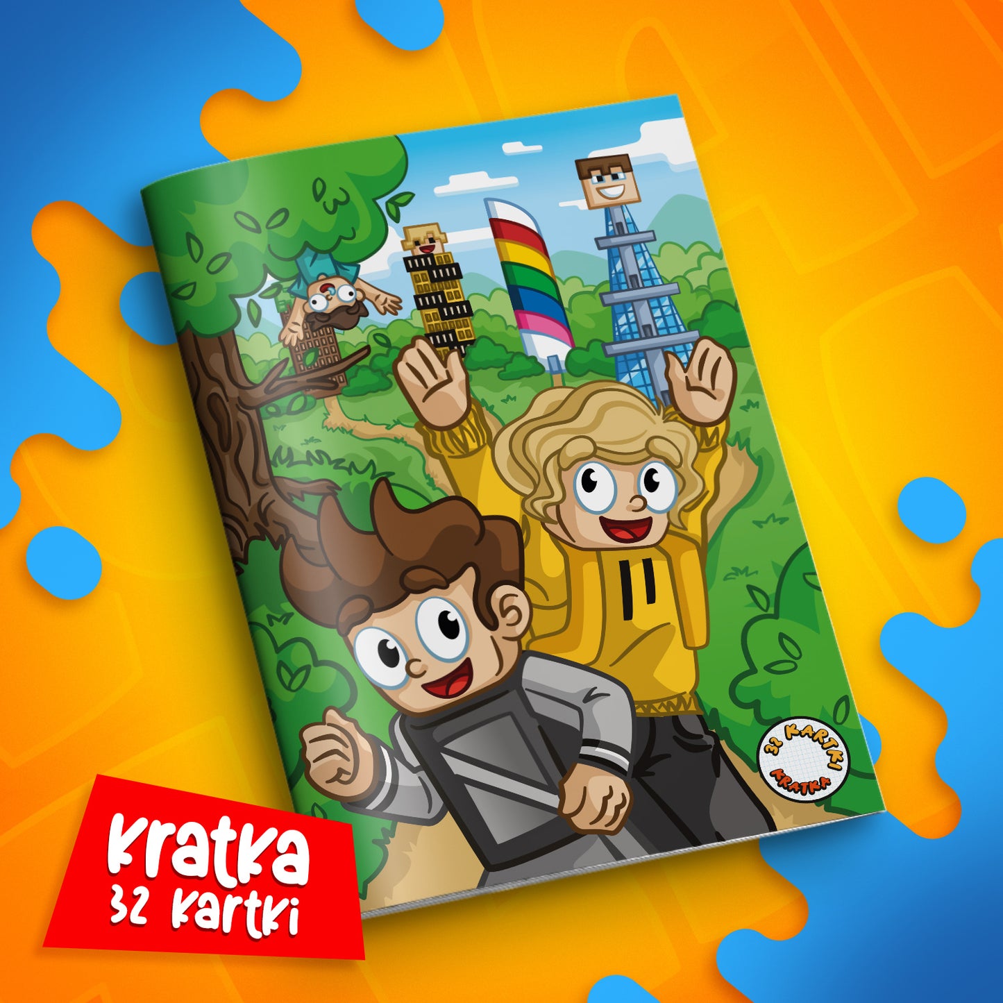 ZESZYT W KRATKĘ A5 - 32 KARTKI - LEŚNE WOJANOWICE - 2025