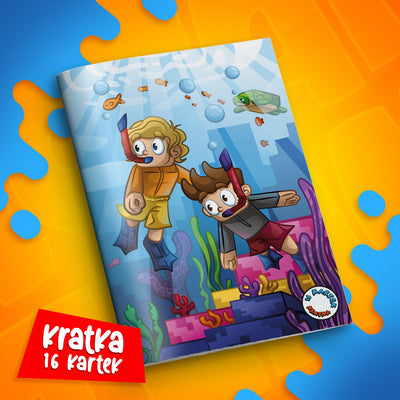 ZESZYT W KRATKĘ A5 - 16 KARTEK - PODWODNE WOJANOWICE - 2025