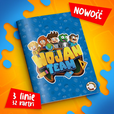 ZESZYT W 3 LINIE A5 - 32 KARTKI - EKIPA WOJAN TEAM - 2025