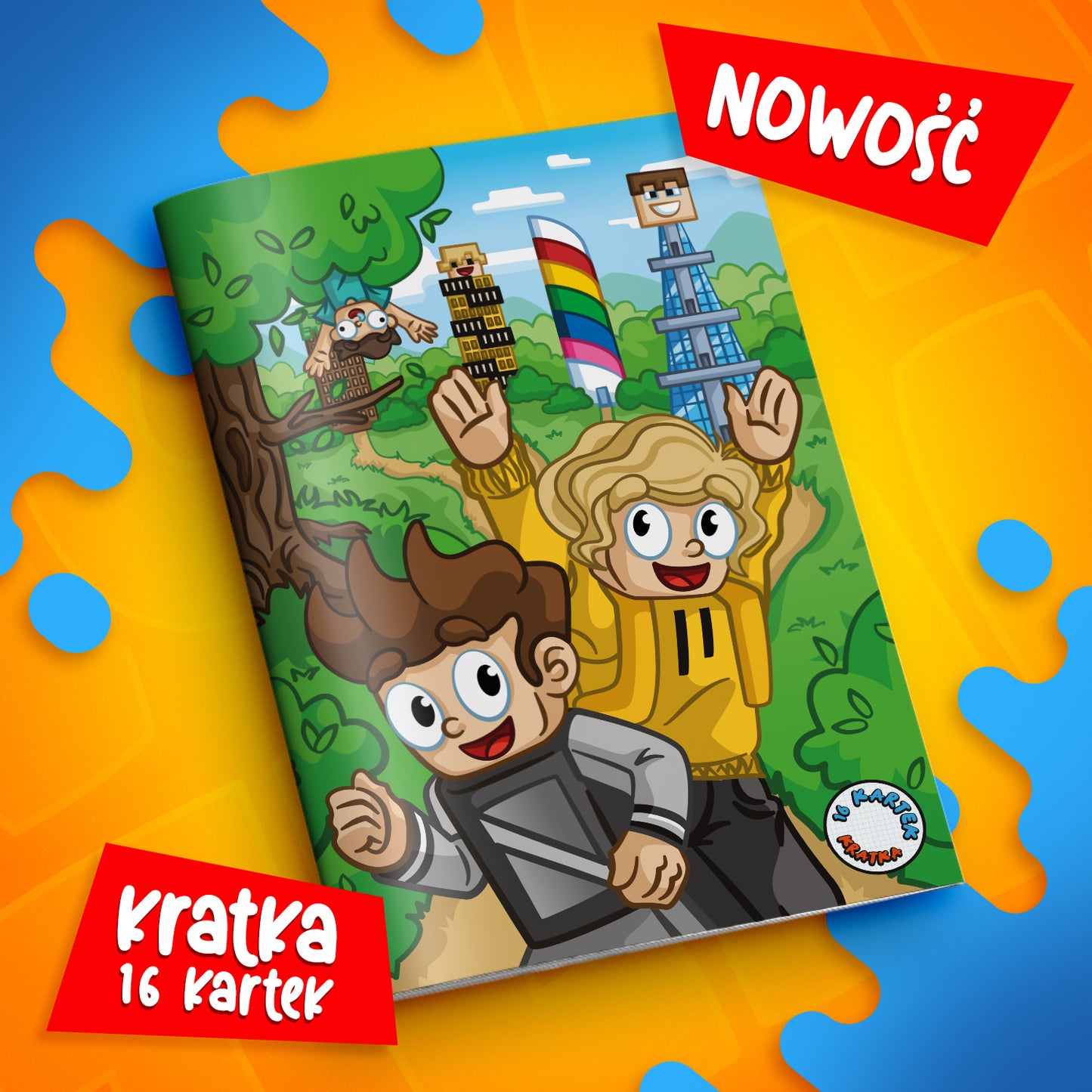 ZESZYT W KRATKĘ A5 - 16 KARTEK - LEŚNE WOJANOWICE - 2025