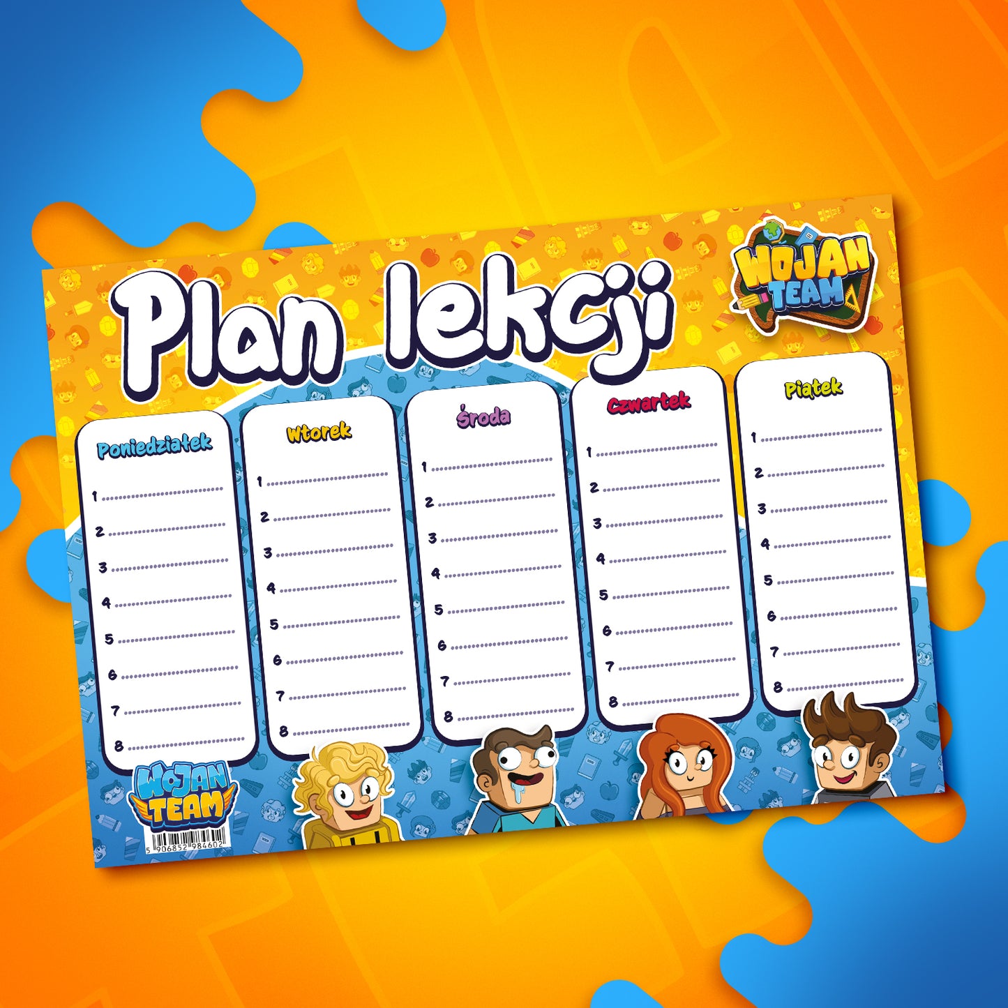 PLAN LEKCJI WOJAN TEAM *DWUSTRONNY* 2025