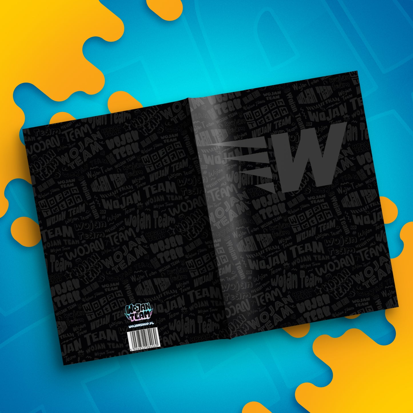 ZESZYT W KRATKĘ A4 - 64 KARTKI - LOGO WOJAN TEAM - 2025