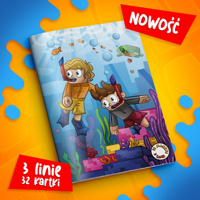 ZESZYT W 3 LINIE A5 - 32 KARTKI - PODWODNE WOJANOWICE - 2025