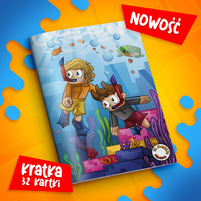 ZESZYT W KRATKĘ A5 - 32 KARTKI - PODWODNE WOJANOWICE - 2025