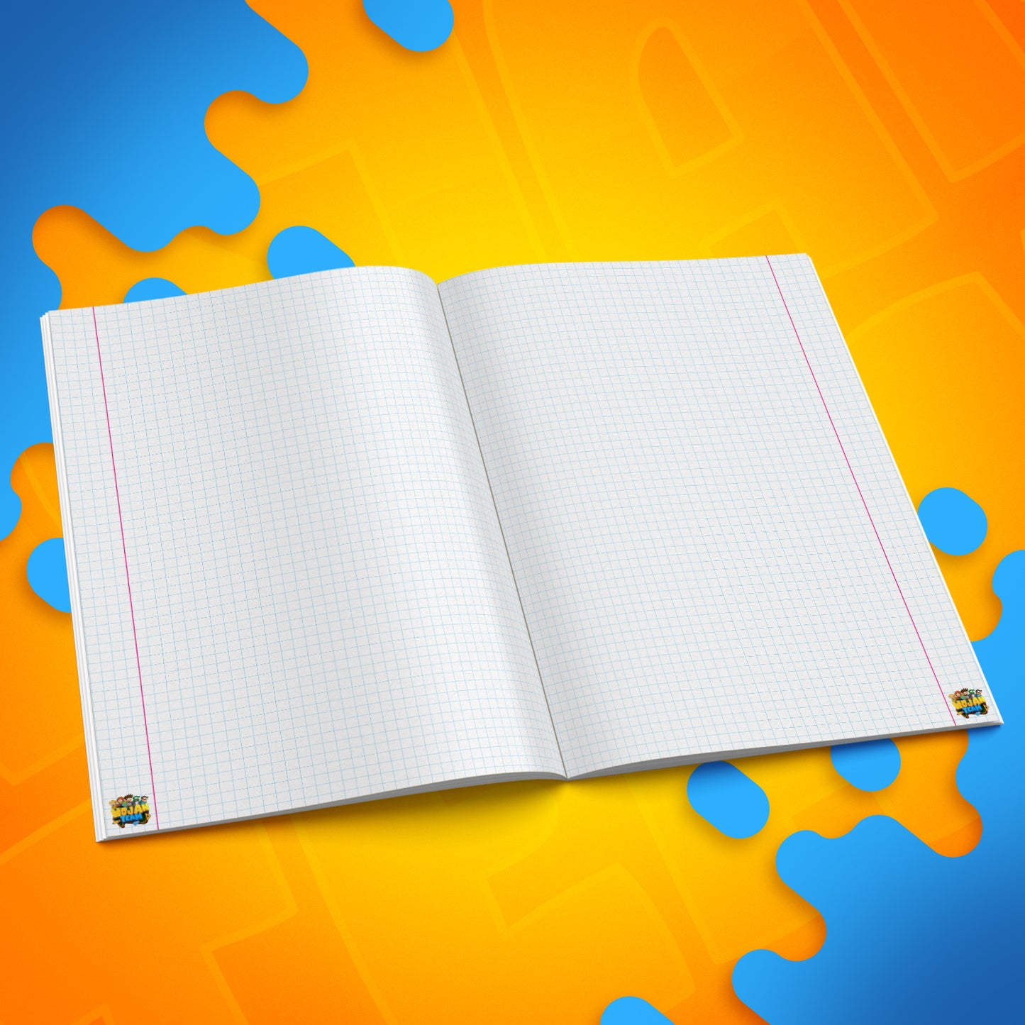 ZESZYT W KRATKĘ A5 - 32 KARTKI - ZAMEK WOJAN TEAM - 2025