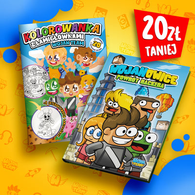 ZESTAW KOMIKS + KOLOROWANKA Z ŁAMIGŁÓWKAMI *MEGA PROMOCJA*
