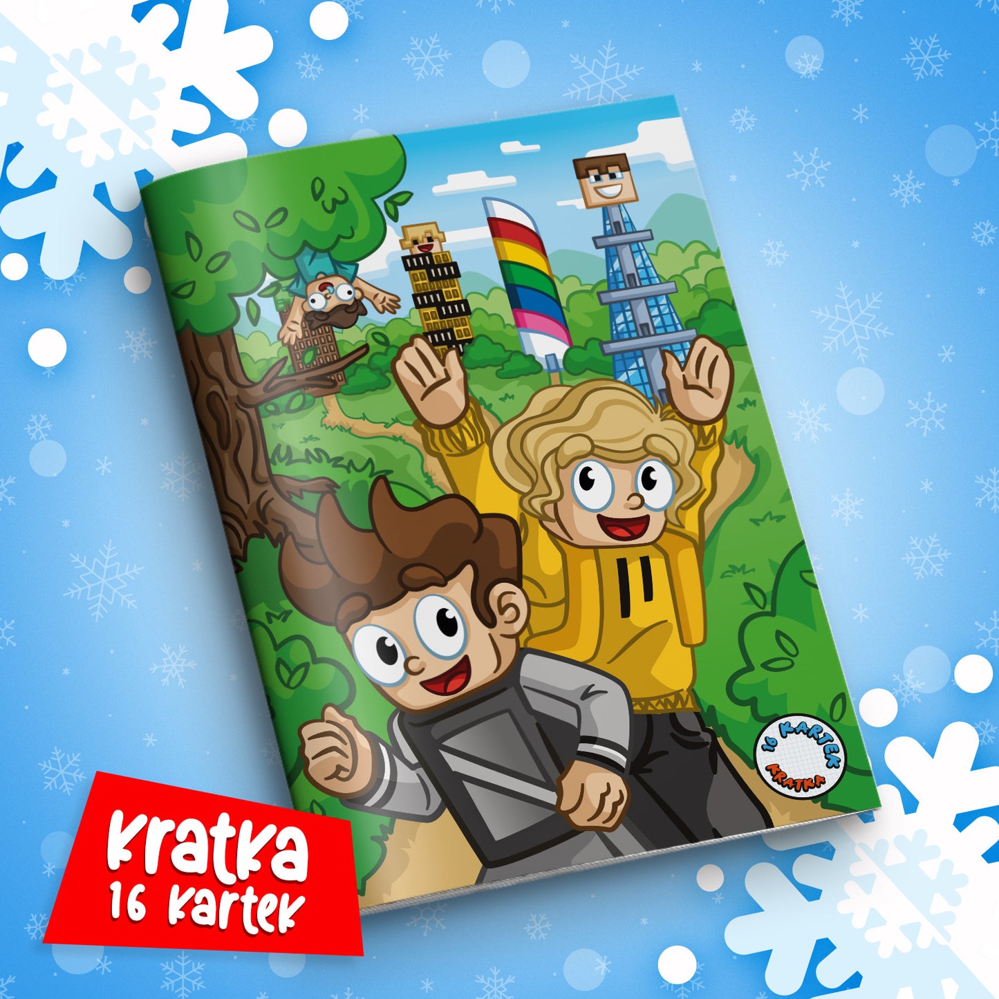 ZESZYT W KRATKĘ A5 - 16 KARTEK - LEŚNE WOJANOWICE - 2025