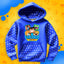 BLUZA *FULL WZÓR* WOJAN TEAM SKINY - NIEBIESKA