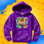 BLUZA *FULL WZÓR* MIASTO WOJANOWICE - FIOLETOWA