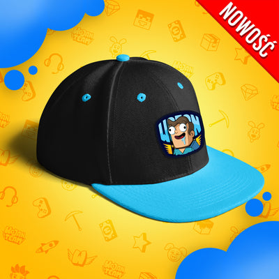 CZAPKA Z DASZKIEM SNAPBACK - NOOBEK - NIEBIESKA