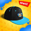 CZAPKA Z DASZKIEM SNAPBACK - NOOBEK - NIEBIESKA