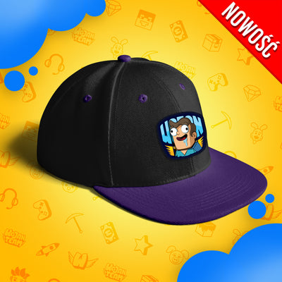 CZAPKA Z DASZKIEM SNAPBACK - NOOBEK - FIOLETOWA
