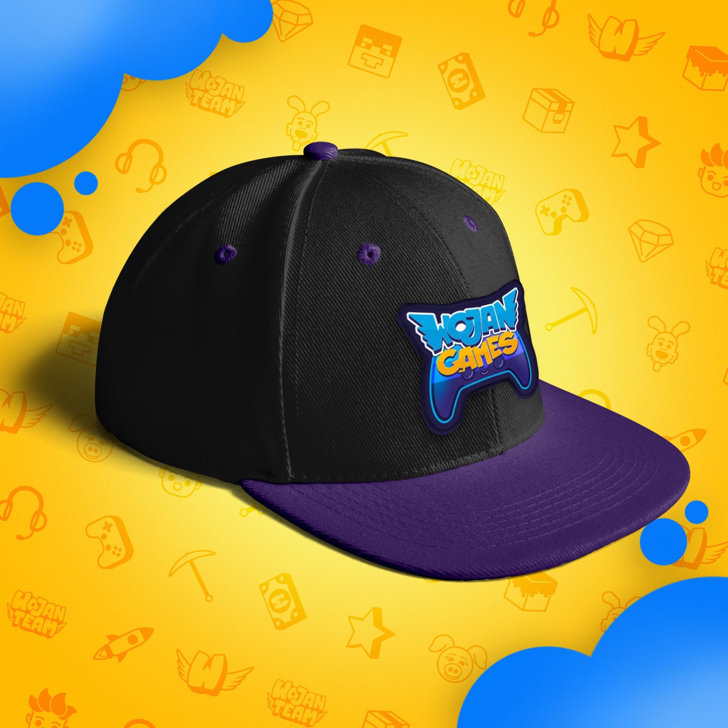 CZAPKA Z DASZKIEM SNAPBACK - WOJAN GAMES - FIOLETOWA