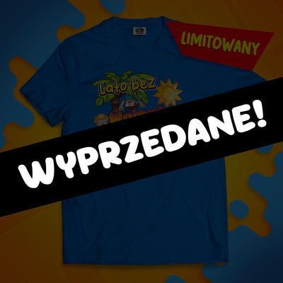 *LIMITOWANA* KOSZULKA "LATO BEZ WOJANKA TO NIE LATO" - NIEBIESKA