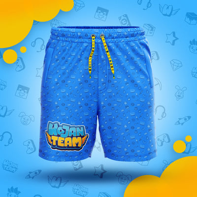 SPODENKI PLAŻOWE WOJAN TEAM - NIEBIESKIE