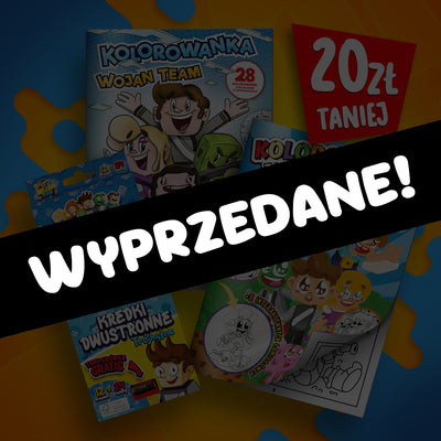 ZESTAW KOLOROWANEK + KREDKI WOJAN TEAM *PROMOCJA*
