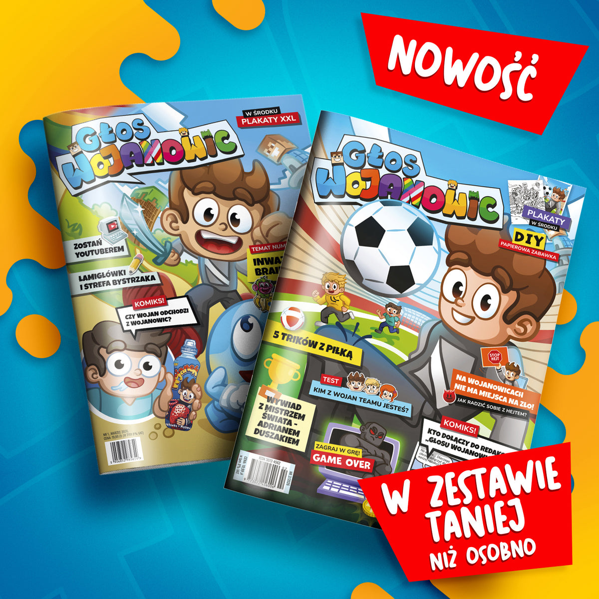ZESTAW CZASOPISM - „GŁOS WOJANOWIC” + "GŁOS WOJANOWIC 2"