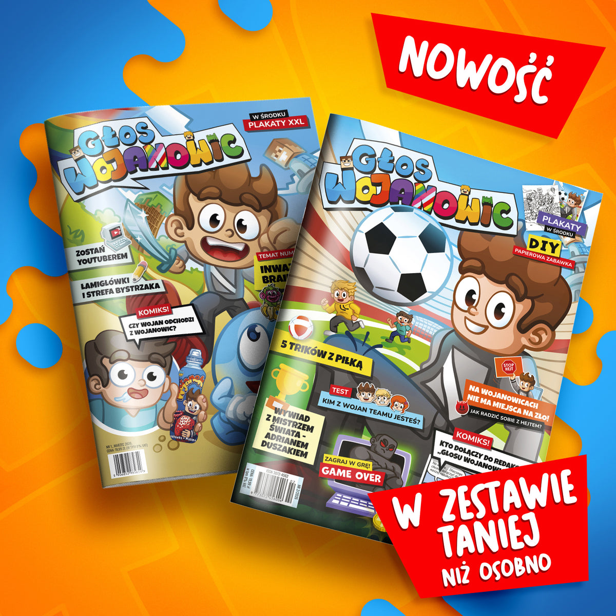 ZESTAW CZASOPISM - „GŁOS WOJANOWIC” + "GŁOS WOJANOWIC 2"