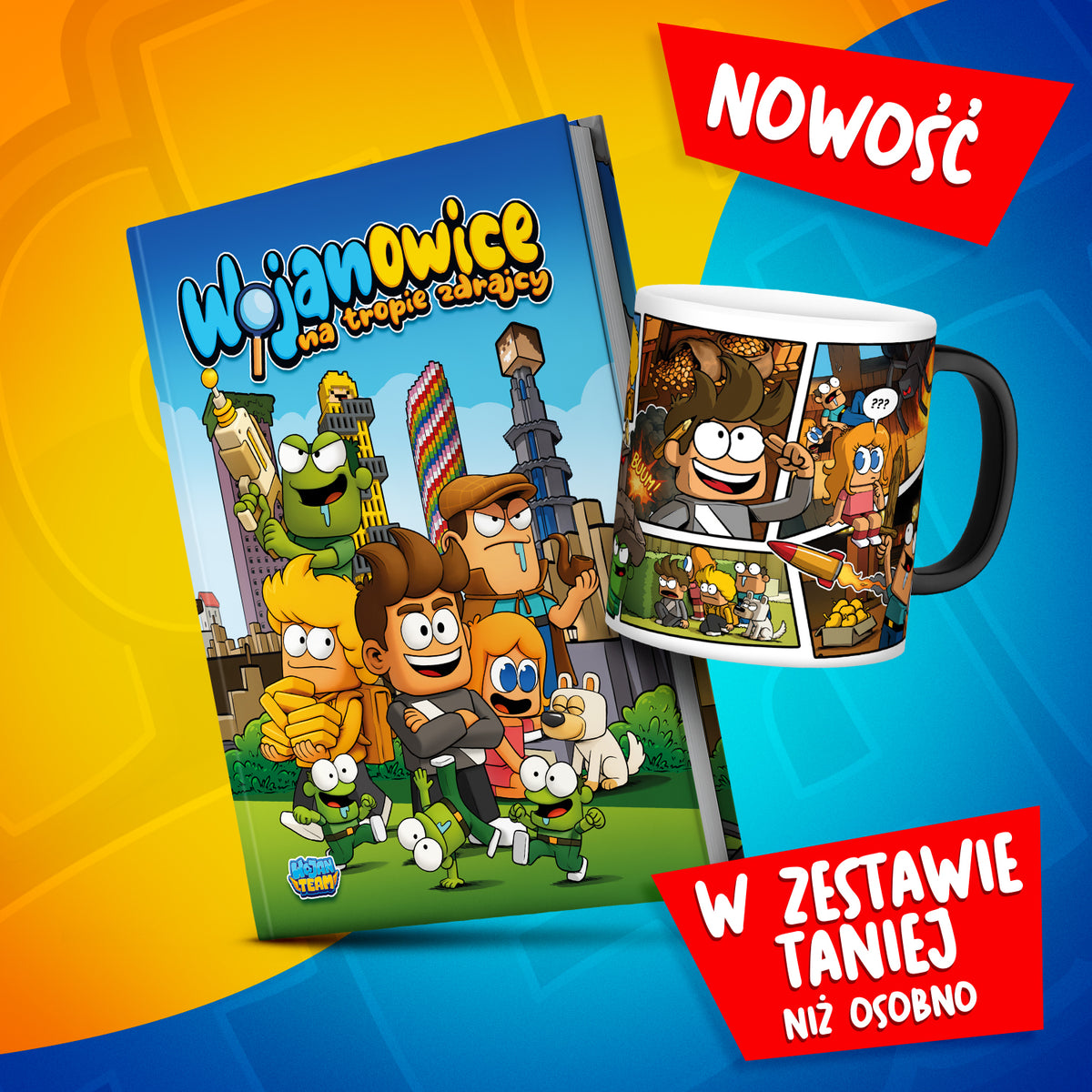 Zestaw komiks „Wojanowice: Na Tropie Zdrajcy” i magiczny kubek 300 ml - w zestawie taniej