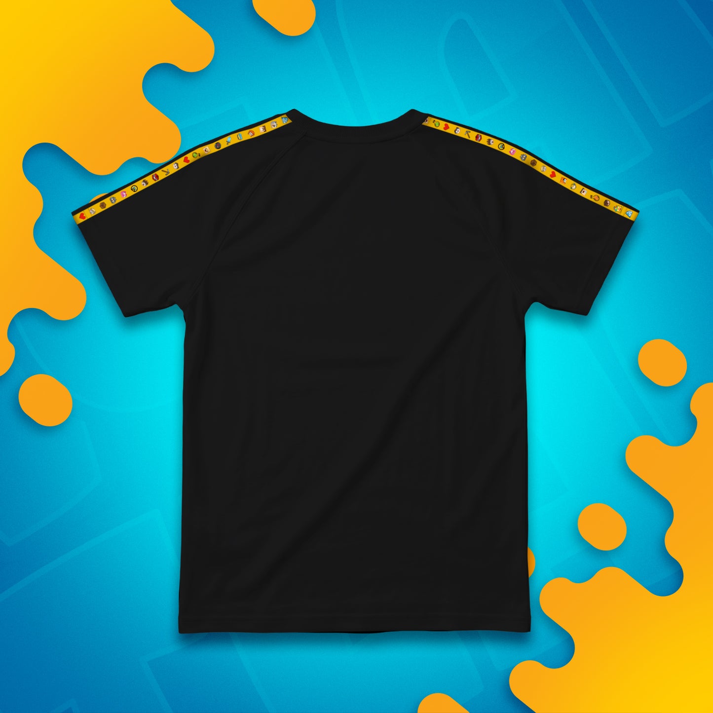 KOSZULKA *PREMIUM* Z PASKAMI WOJAN TEAM – CZARNA