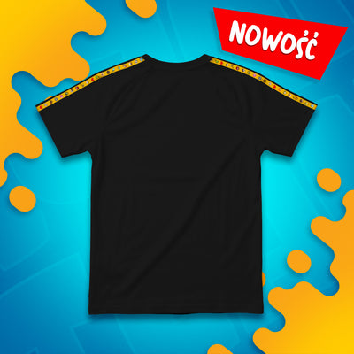 KOSZULKA *PREMIUM* Z PASKAMI WOJAN TEAM – CZARNA