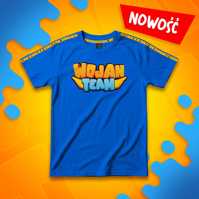 KOSZULKA *PREMIUM* Z PASKAMI WOJAN TEAM – NIEBIESKA