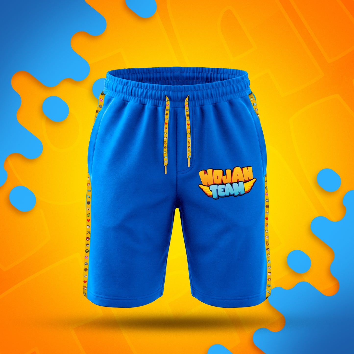 SPODENKI *PREMIUM* Z PASKAMI WOJAN TEAM – NIEBIESKIE