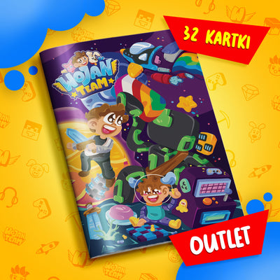 ZESZYT W KRATKĘ A5 - 32 KARTKI - KOSMICZNE WOJANOWICE - 2024