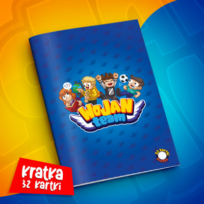 ZESZYT SZKOLNY W KRATKĘ A5 – 32 KARTEK – EKIPA WOJAN TEAM – 2026