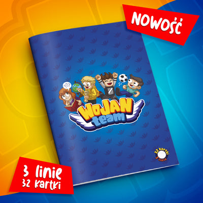 ZESZYT W 3 LINIE A5 – 32 KARTKI – EKIPA WOJAN TEAM – 2026
