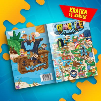 ZESZYT W KRATKĘ A5 - 16 KARTEK - MAPA WOJANOWICE - 2024