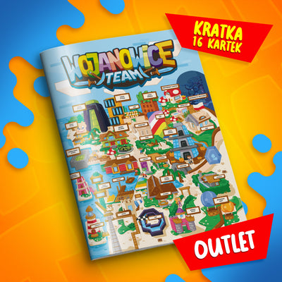 ZESZYT W KRATKĘ A5 - 16 KARTEK - MAPA WOJANOWICE - 2024