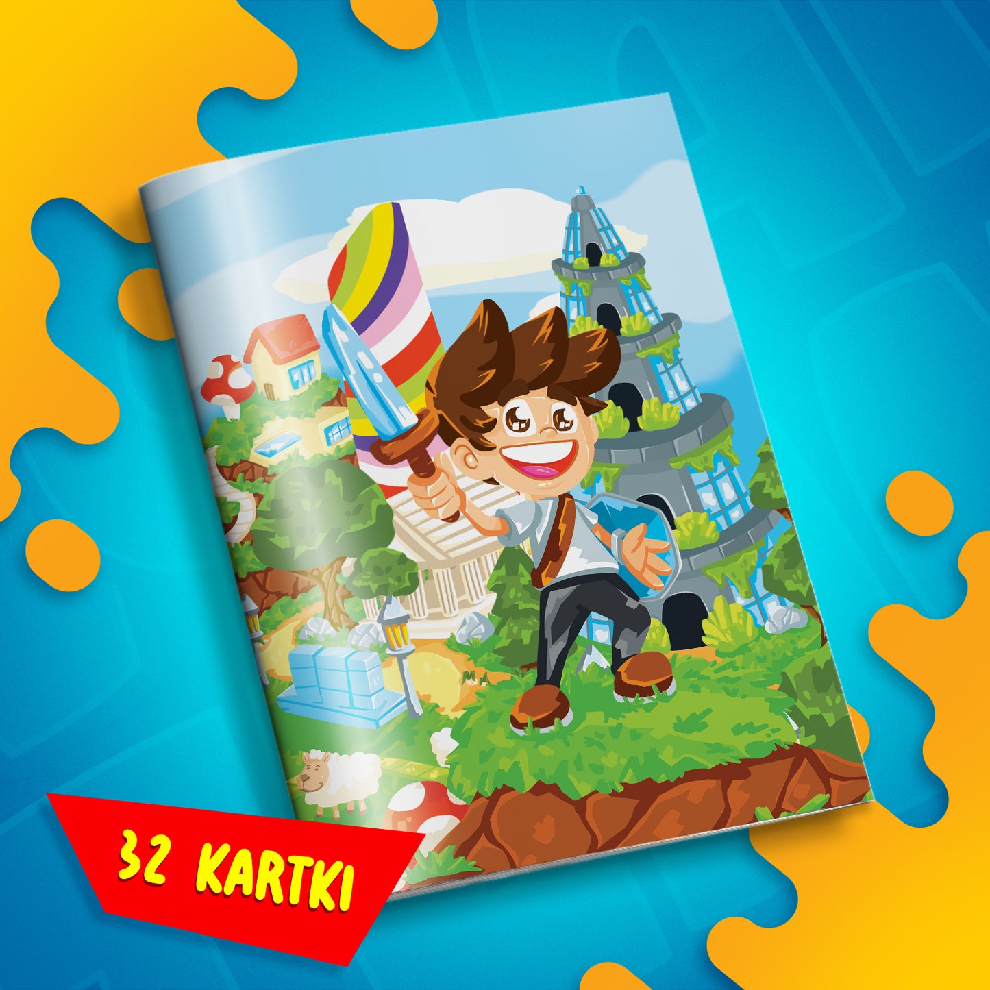 ZESZYT W KRATKĘ A5 - 32 KARTKI - WOJANOWICE 2