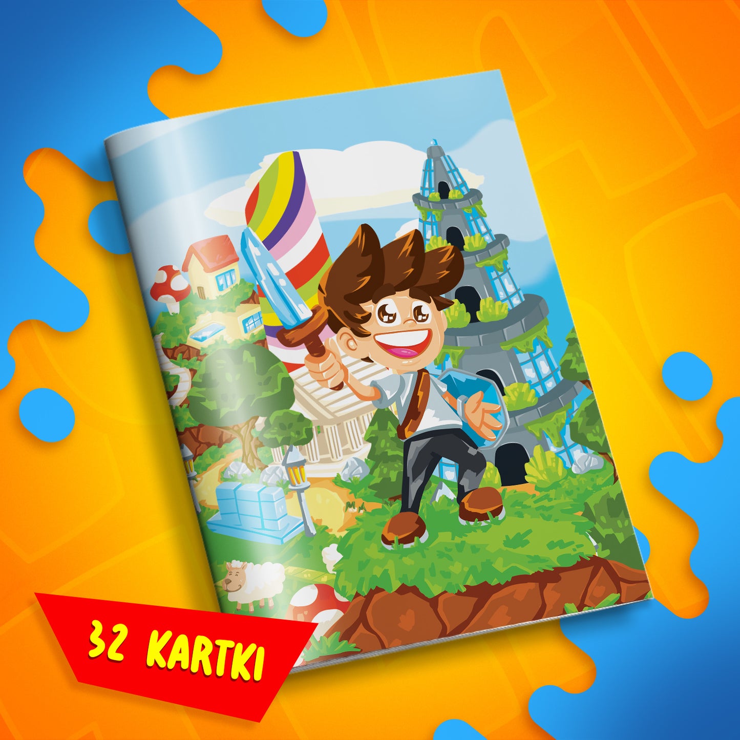 ZESZYT W KRATKĘ A5 - 32 KARTKI - WOJANOWICE 2