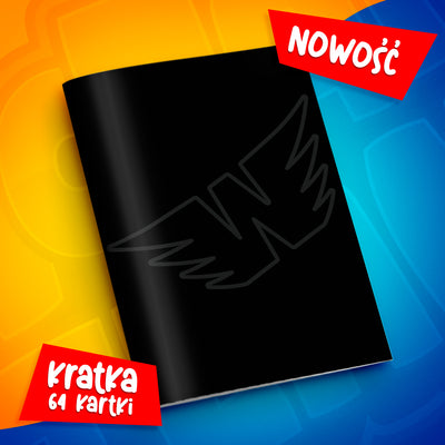 ZESZYT W KRATKĘ A4 - 64 KARTKI - LOGO WOJAN TEAM - 2026