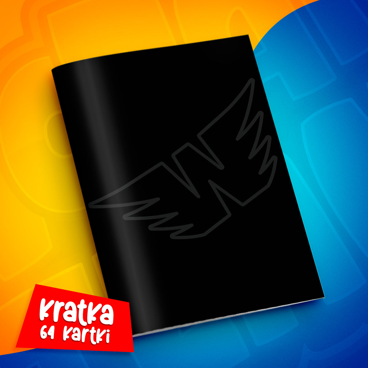 ZESZYT SZKOLNY W KRATKĘ A4 - 64 KARTKI - LOGO WOJAN TEAM - 2026